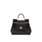 Black Dolce & Gabbana Large Sicily calfskin handbag | Totes & Top-Handle Bags