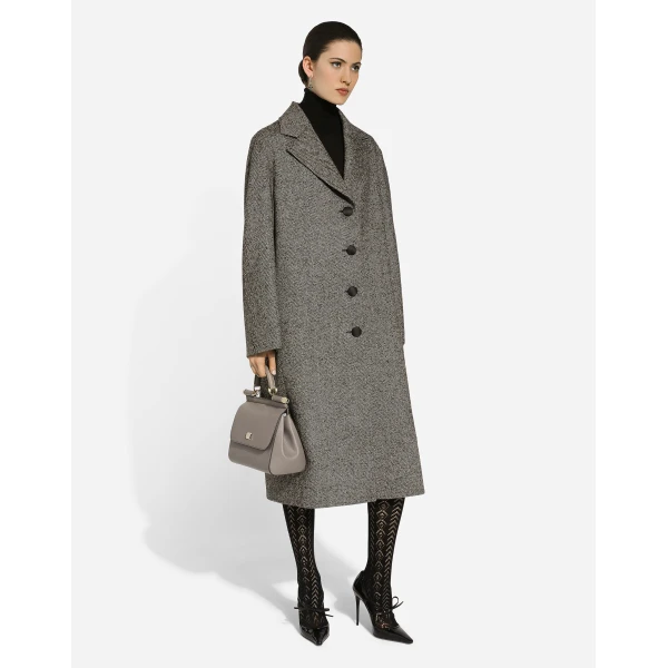 Beige Dolce & Gabbana Large Sicily handbag in dauphine calfskin, view 2 | Totes & Top-Handle Bags