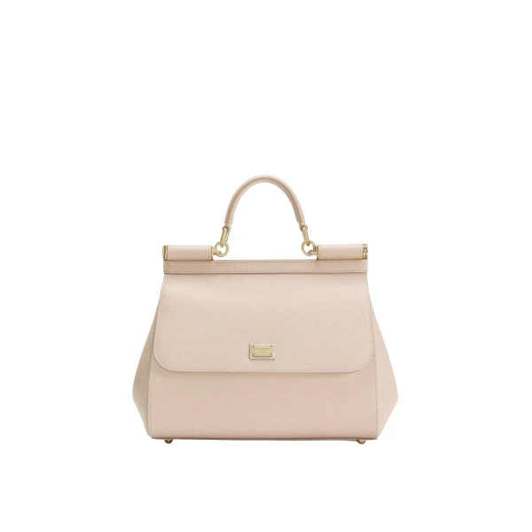 Pink Dolce & Gabbana Large Sicily handbag in dauphine calfskin | Totes & Top-Handle Bags