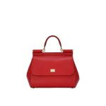 Red Dolce & Gabbana Large Sicily handbag in dauphine calfskin | Totes & Top-Handle Bags