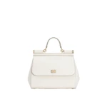 White Dolce & Gabbana Large Sicily handbag in dauphine calfskin | Totes & Top-Handle Bags