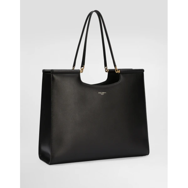 Black Dolce & Gabbana Large Sicily shopper, view 3 | Totes & Top-Handle Bags
