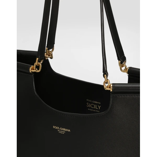 Black Dolce & Gabbana Large Sicily shopper, view 6 | Totes & Top-Handle Bags