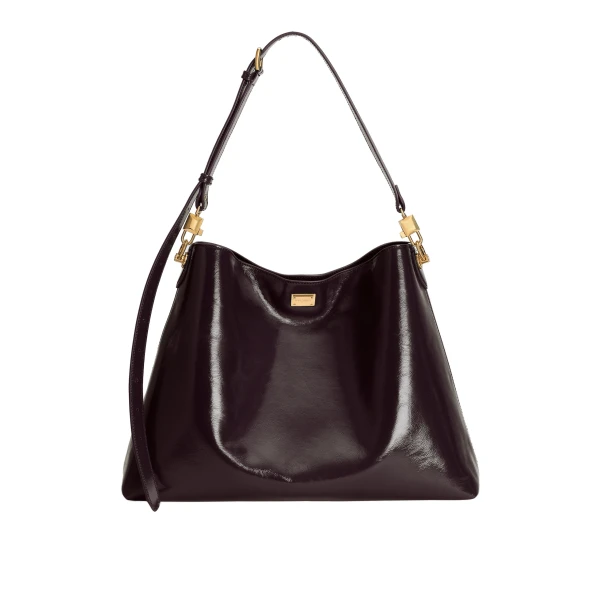 Bordeaux Dolce & Gabbana Large Vittoria calfskin shoulder bag | Shoulder & Crossbody Bags