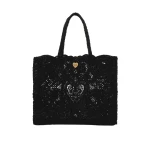 Black Dolce & Gabbana Large cordonetto lace bag | Totes & Top-Handle Bags