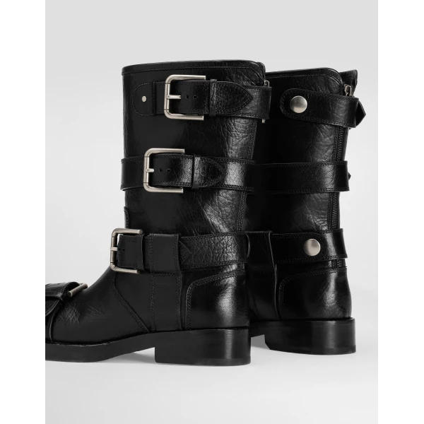 Black Dolce & Gabbana Leather ankle boots, view 4 | Boots