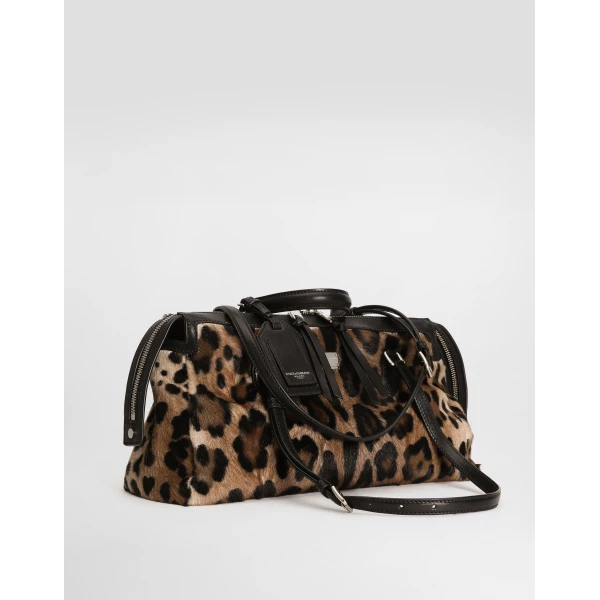 Multicolour Dolce & Gabbana Leo-print Vittoria bag, view 2 | Shoulder & Crossbody Bags