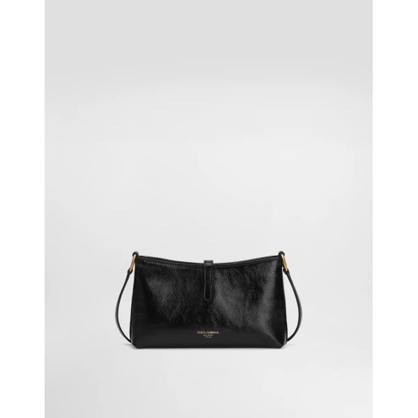Black Dolce & Gabbana Lock shoulder bag in calfskin, view 4 | Shoulder & Crossbody Bags