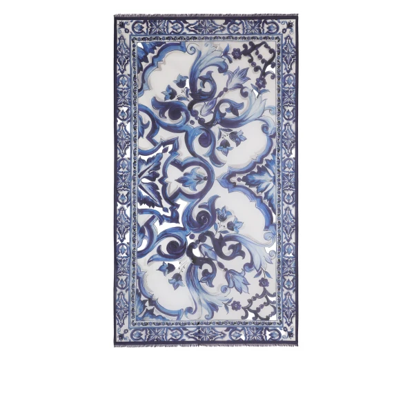 Print Dolce & Gabbana Majolica-print cotton sarong | Beachwear