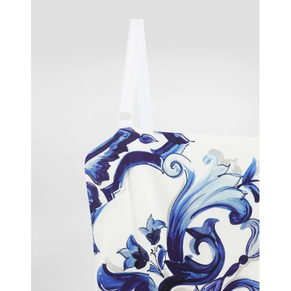 Print Dolce & Gabbana Majolica-print silk dress, view 6 | Dresses