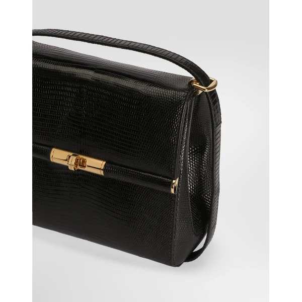 Black Dolce & Gabbana Marlene City Bag, view 4 | Totes & Top-Handle Bags