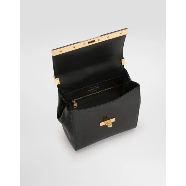 Black Dolce & Gabbana Marlene City Bag, view 5 | Totes & Top-Handle Bags