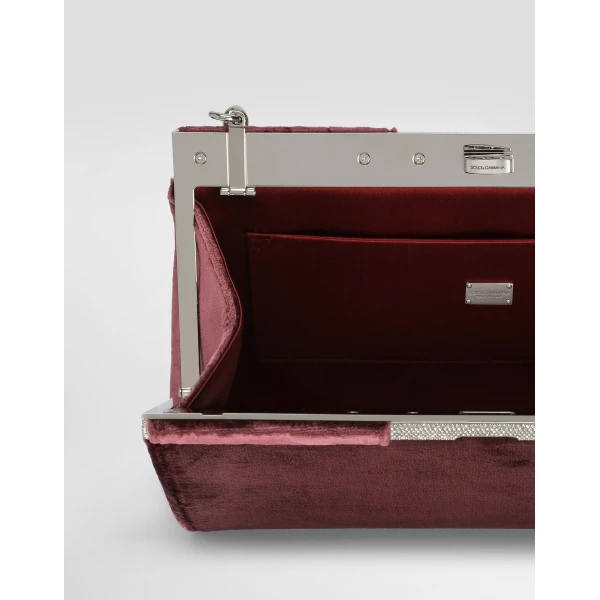 Bordeaux Dolce & Gabbana Marlene Clutch Bag, view 6 | Clutch Bags