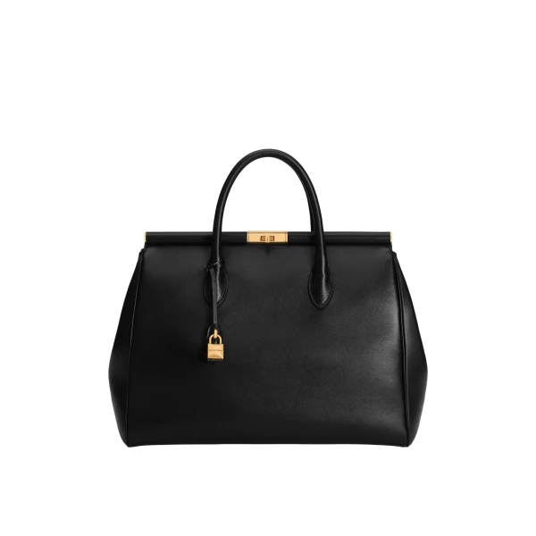 Black Dolce & Gabbana Marlene Day xl handbag in palmellato calfskin | Totes & Top-Handle Bags