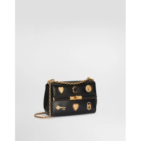 Multicolour Dolce & Gabbana Marlene city mini bag in palmated calfskin, view 2 | Mini Bags