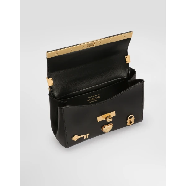 Multicolour Dolce & Gabbana Marlene city mini bag in palmated calfskin, view 5 | Mini Bags