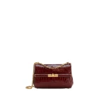 Bordeaux Dolce & Gabbana Marlene city mini bag in polished alligator | Mini Bags