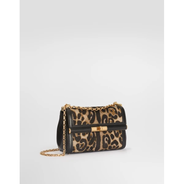 Multicolour Dolce & Gabbana Marlene city mini bag with thread embroidery, view 2 | Mini Bags