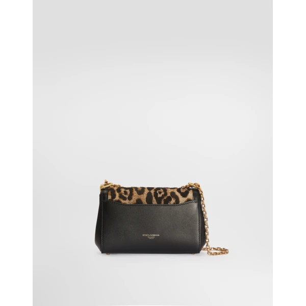 Multicolour Dolce & Gabbana Marlene city mini bag with thread embroidery, view 3 | Mini Bags