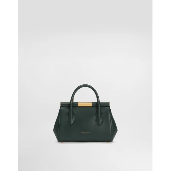 Green Dolce & Gabbana Marlene day mini bag in palmellato calfskin, view 4 | Mini Bags