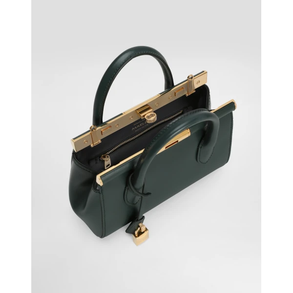 Green Dolce & Gabbana Marlene day mini bag in palmellato calfskin, view 5 | Mini Bags