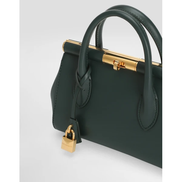 Green Dolce & Gabbana Marlene day mini bag in palmellato calfskin, view 6 | Mini Bags
