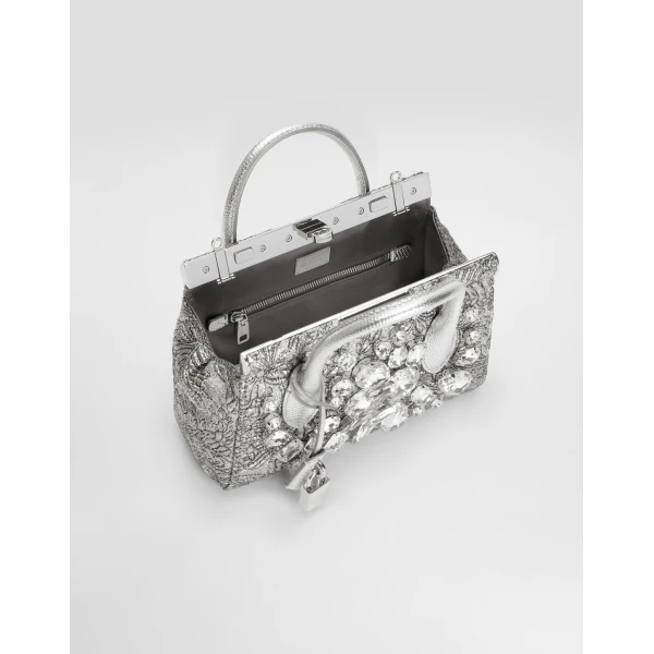 Multicolour Dolce & Gabbana Marlene day mini handbag with embroidery, view 5 | Mini Bags