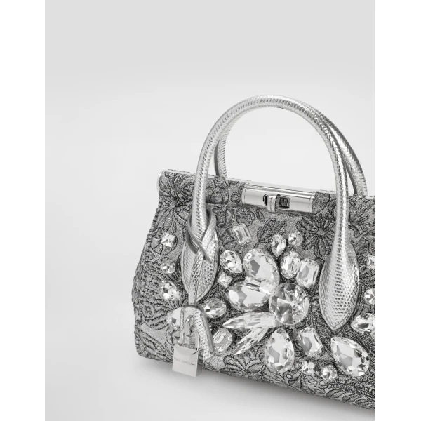 Multicolour Dolce & Gabbana Marlene day mini handbag with embroidery, view 6 | Mini Bags