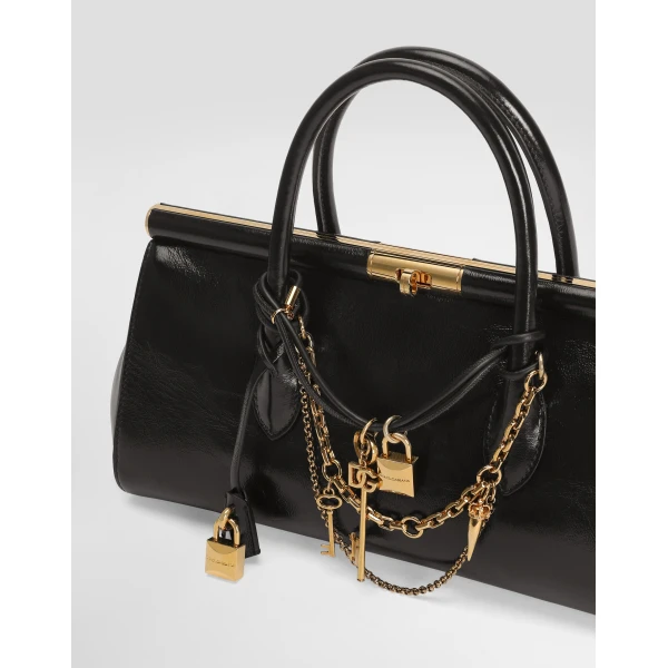 Multicolour Dolce & Gabbana Marlene everyday bag with charms, view 6 | Bag charms