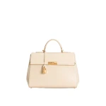 White Dolce & Gabbana Marlene handbag in palmellato calfskin | Totes & Top-Handle Bags
