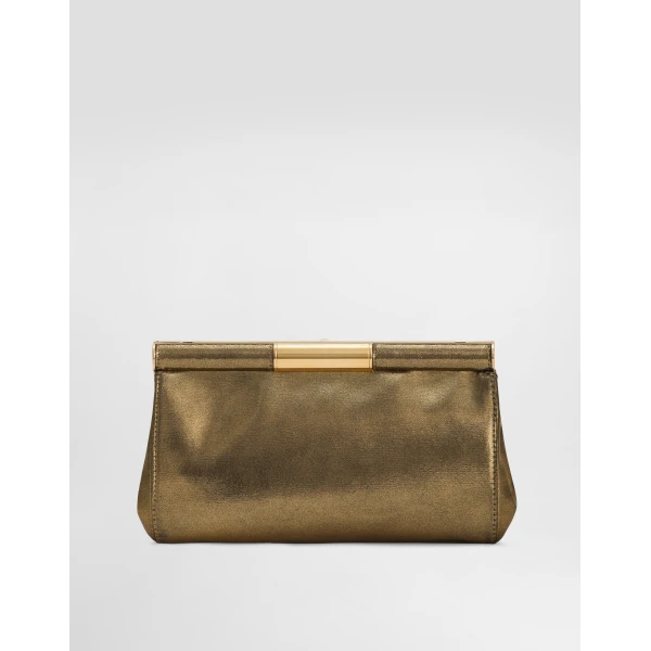Gold Dolce & Gabbana Marlene shoulder bag, view 3 | Shoulder & Crossbody Bags