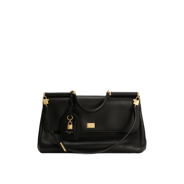 Black Dolce & Gabbana Maxi My Sicily handbag in plongé calfskin | Totes & Top-Handle Bags