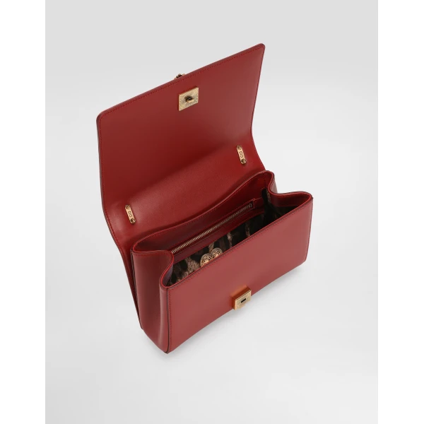 Red Dolce & Gabbana Medium Devotion bag in quilted nappa leather, view 5 | Shoulder & Crossbody Bags