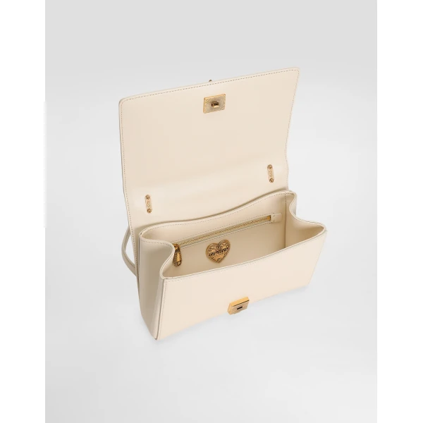 Cream Dolce & Gabbana Medium Devotion shoulder bag, view 5 | Shoulder & Crossbody Bags
