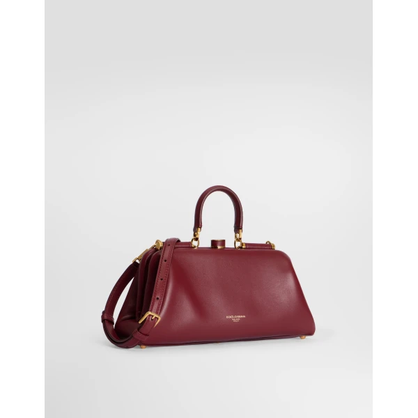 Bordeaux Dolce & Gabbana Medium Grandma handbag in plongé nappa leather, view 2 | Totes & Top-Handle Bags