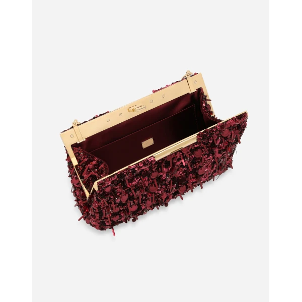 Bordeaux Dolce & Gabbana Medium Marlene shoulder bag, view 5 | Shoulder & Crossbody Bags