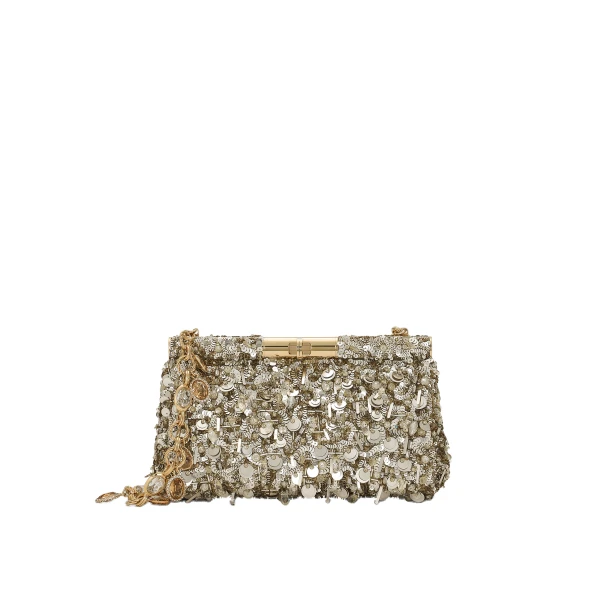 Gold Dolce & Gabbana Medium Marlene shoulder bag | Shoulder & Crossbody Bags