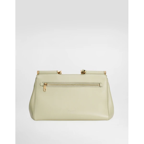 Green Dolce & Gabbana Medium My Sicily handbag in plongé calfskin, view 4 | Totes & Top-Handle Bags