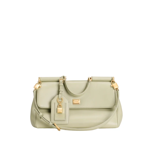 Green Dolce & Gabbana Medium My Sicily handbag in plongé calfskin | Totes & Top-Handle Bags