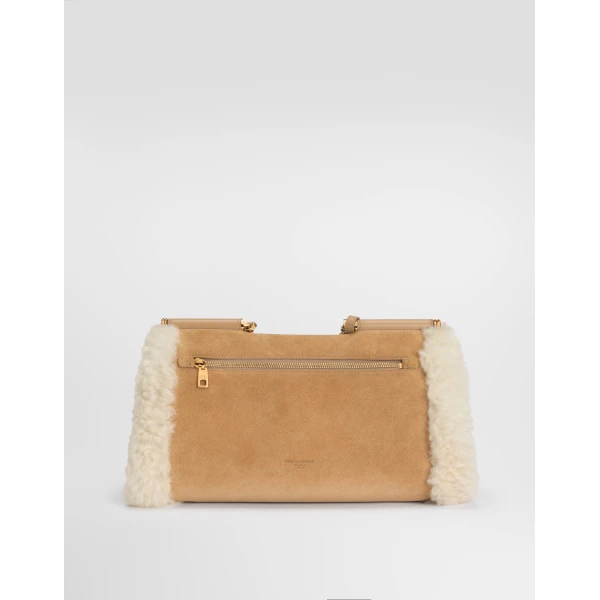 Multicolour Dolce & Gabbana Medium My Sicily handbag in sheepskin, split and smooth calfskin, view 3 | Totes & Top-Handle Bags