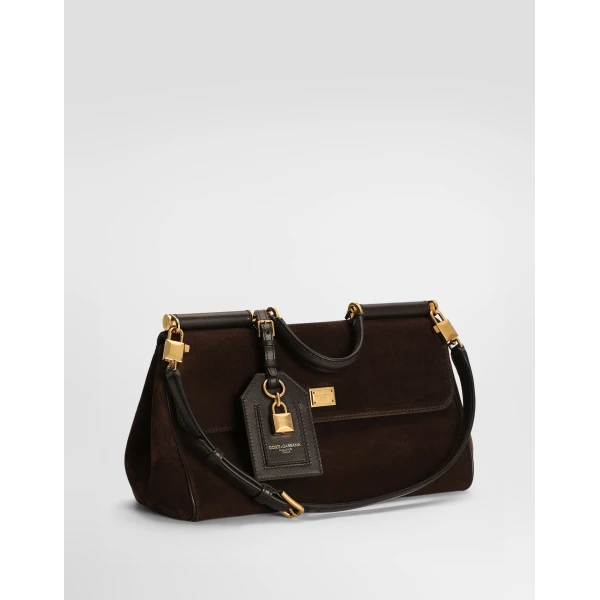 Multicolour Dolce & Gabbana Medium My Sicily handbag in split and smooth calfskin, view 2 | Totes & Top-Handle Bags