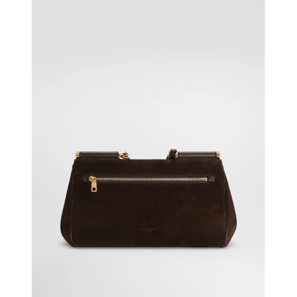Multicolour Dolce & Gabbana Medium My Sicily handbag in split and smooth calfskin, view 3 | Totes & Top-Handle Bags