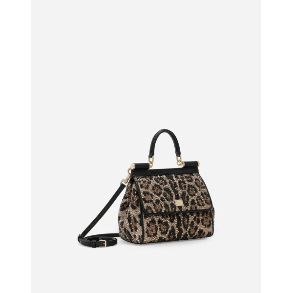 Stampa Dolce & Gabbana Medium Sicily handbag, view 3 | Shoulder & Crossbody Bags