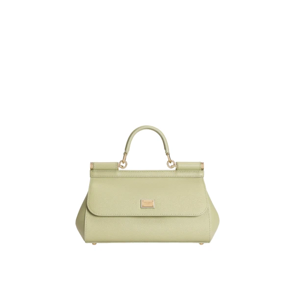 Green Dolce & Gabbana Medium Sicily handbag in dauphine calfskin | Totes & Top-Handle Bags