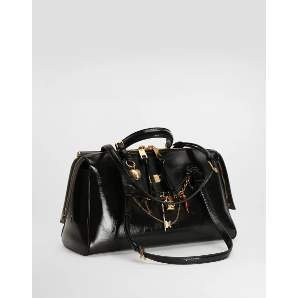 Multicolour Dolce & Gabbana Medium Vittoria calfskin handbag, view 2 | Shoulder & Crossbody Bags
