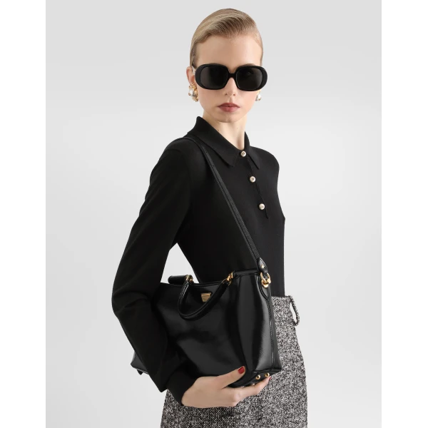 Print Dolce & Gabbana Medium Vittoria calfskin handbag, view 2 | Shoulder & Crossbody Bags