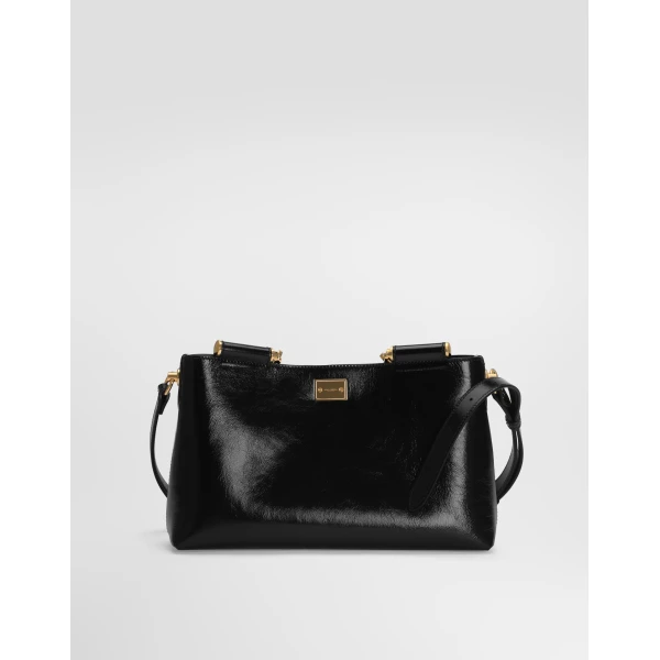Print Dolce & Gabbana Medium Vittoria calfskin handbag, view 5 | Shoulder & Crossbody Bags