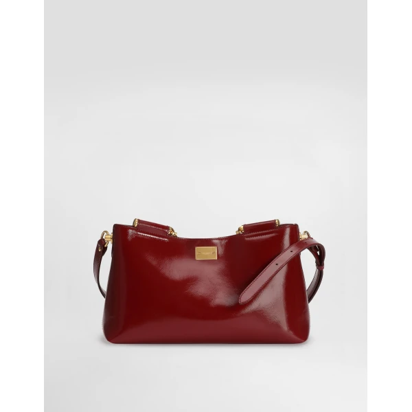 Print Dolce & Gabbana Medium Vittoria calfskin handbag, view 3 | Shoulder & Crossbody Bags