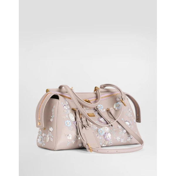 Multicolour Dolce & Gabbana Medium Vittoria handbag with embroidery, view 2 | Shoulder & Crossbody Bags