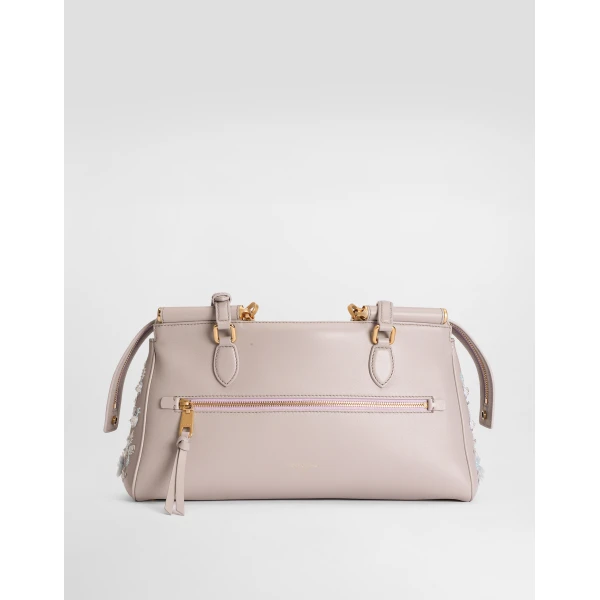 Multicolour Dolce & Gabbana Medium Vittoria handbag with embroidery, view 3 | Shoulder & Crossbody Bags